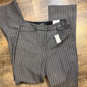 Express Women’s Gray Pinstripe Boot Cut Pants